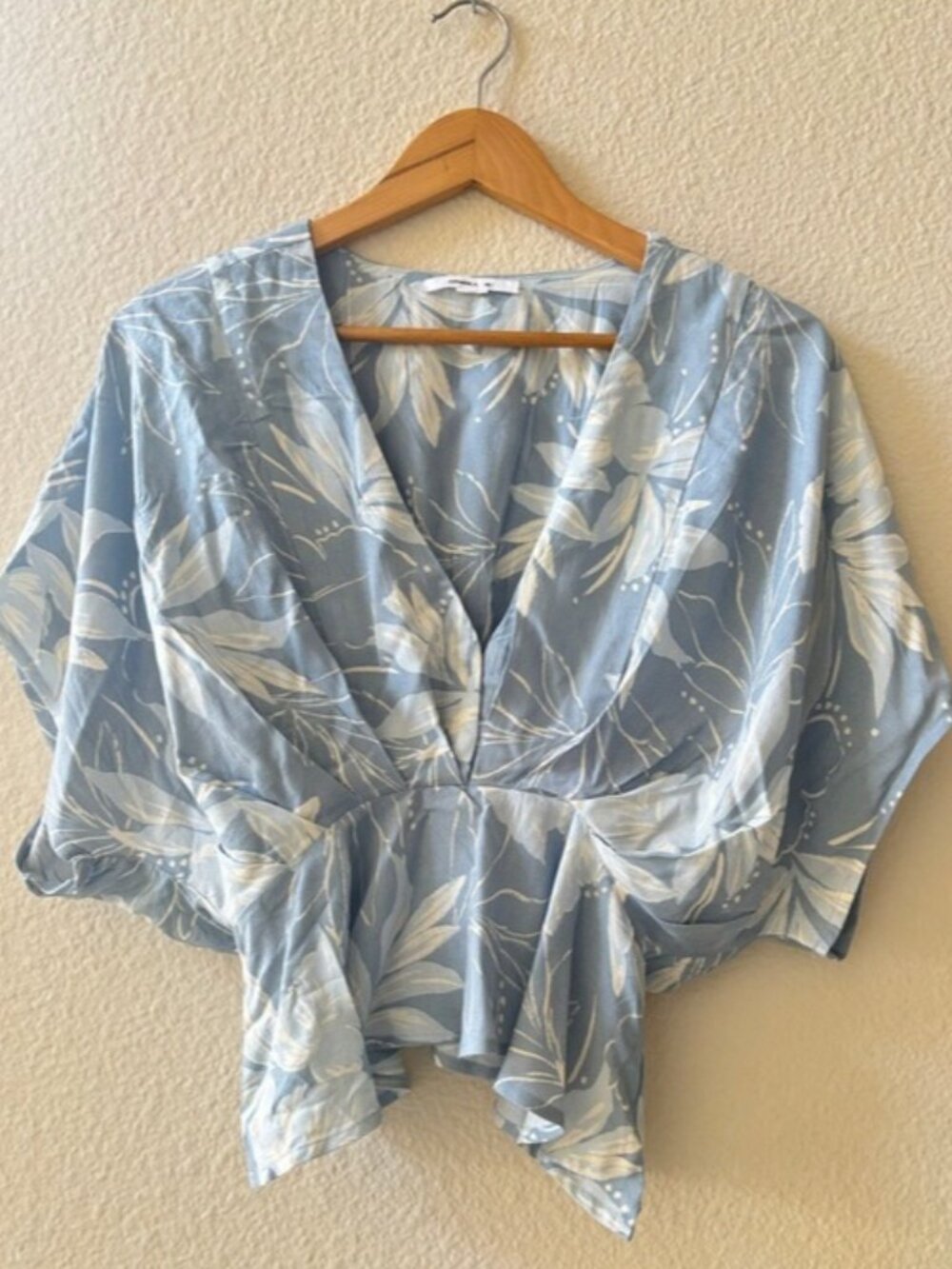 Blue Floral Top